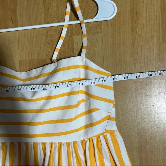 NWT J. Crew Strappy Tie Back Sundress in Marigold Stripe size 12 Coastal - Picture 15 of 16